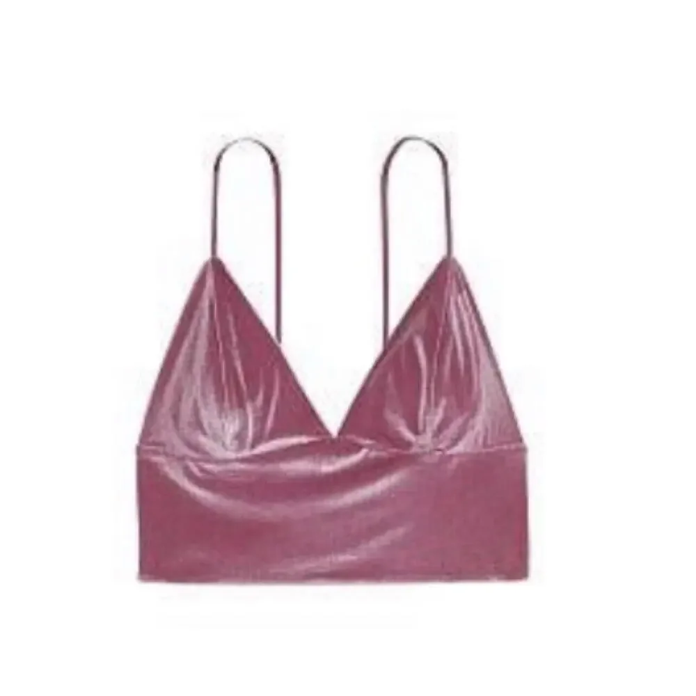 NWT VS Pink Velvet Cami Med Bra Top Victoria’s Secret - Picture 2 of 6